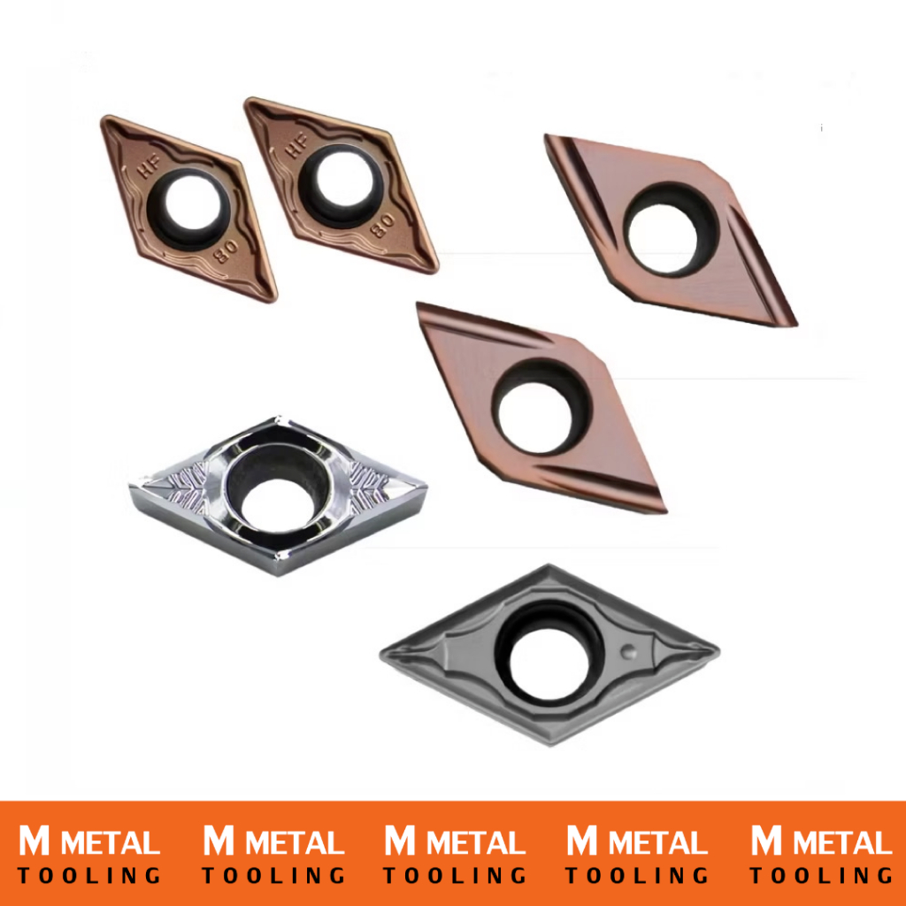 เม็ดมีด Inserts DCMT DCMT11T302 - DCGT DCGT11T302 เม็ดD11 มุม02 หน้าเดียว 1กล่อง/10เม็ด