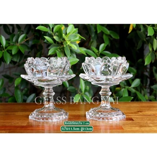 เชิงเทียนดอกบัวแก้ว(มีสินค้าพร้อมส่ง)