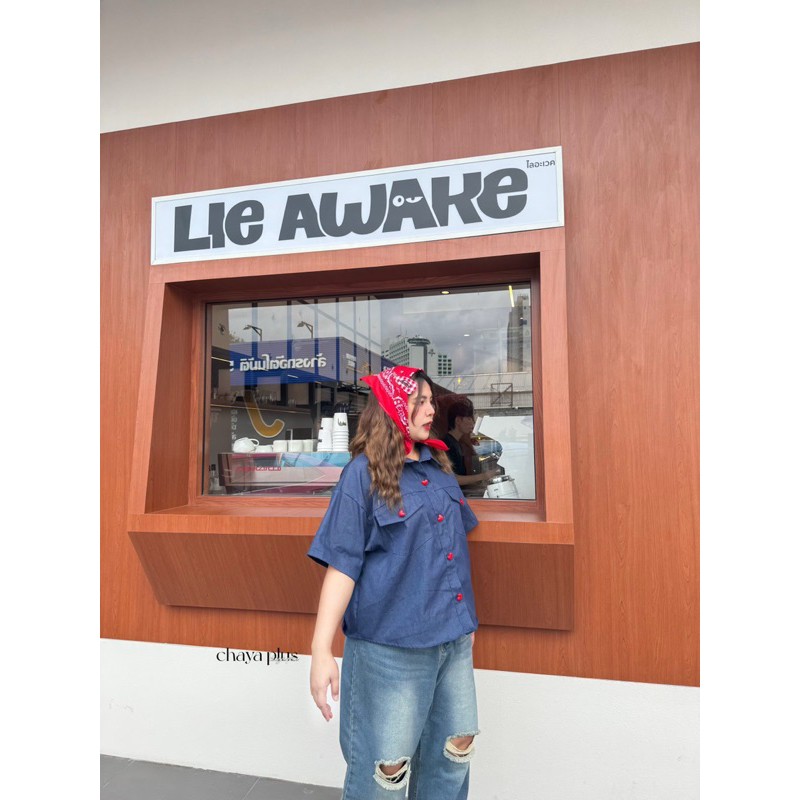 ✅เข้าเพิ่ม พร้อมส่งค่า/LD/ เสื้อเชิ้ตสาวอวบ ผ้ายีนส์ ปักอก กระดุมหัวใจ #เสื้อผ้าไซส์ใหญ่ สาว อ้วน พลัสไซส์ - รูปที่ 3