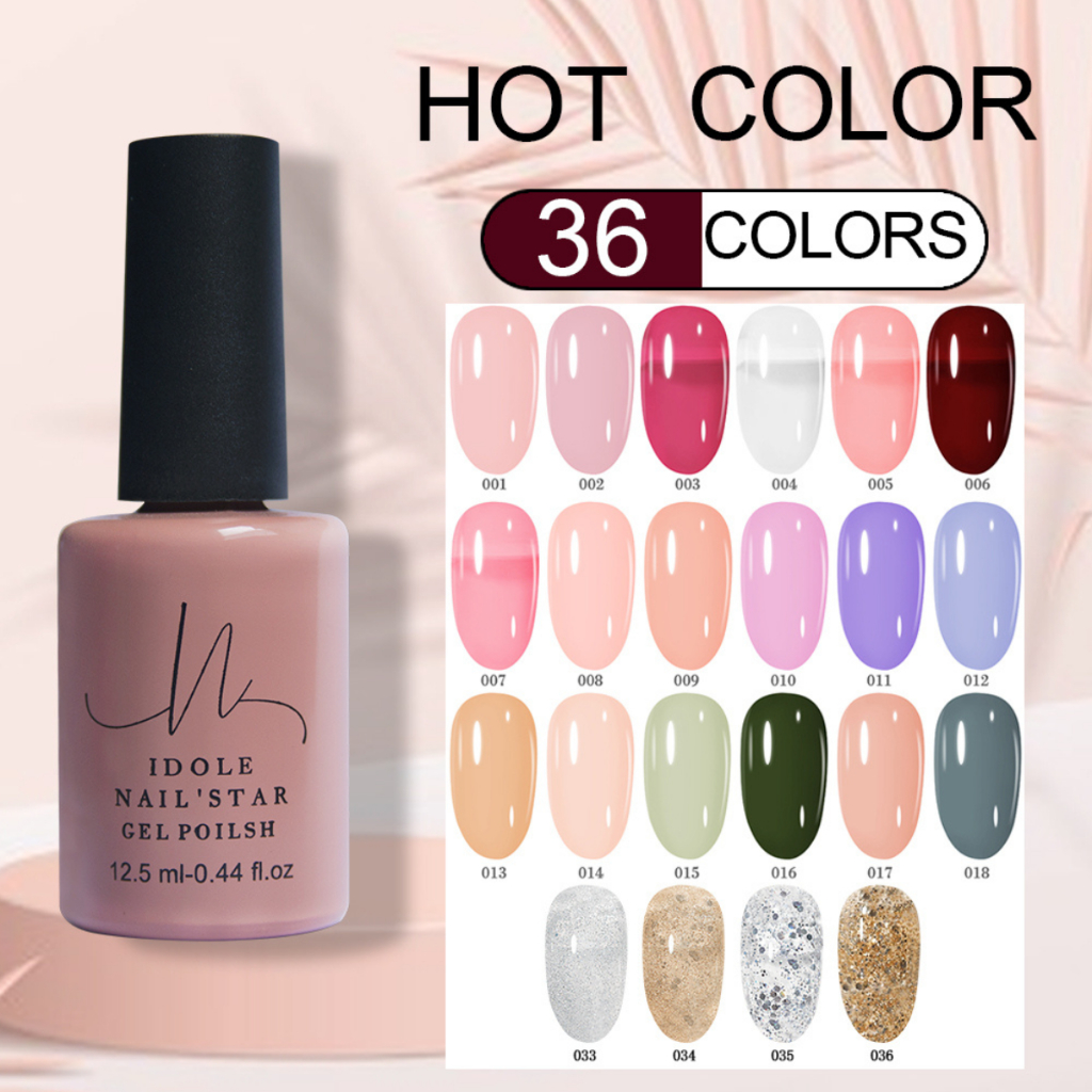 เจลขัดเงา verygood pg ido สีเจล มีหลายสี  ทันสมัย ​​อ่อนเยาว์ ใช้เครื่องอบผ้า UV-Led base coat top coat