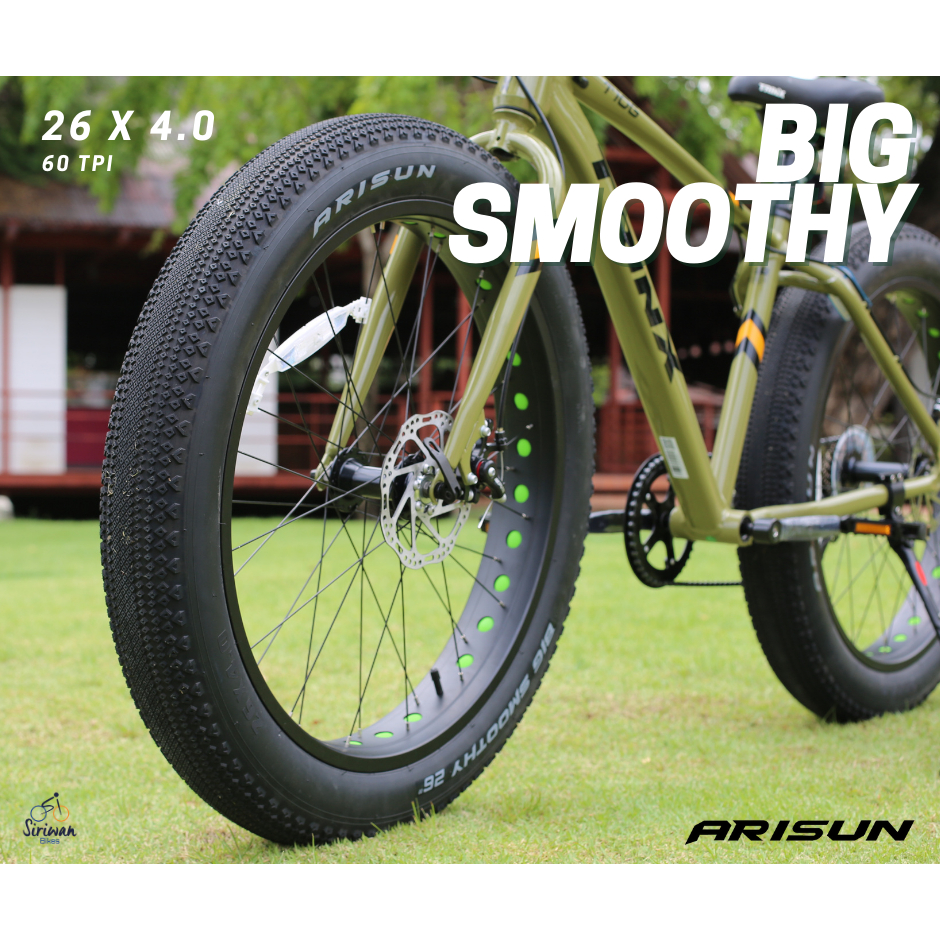 ARISUN BIG SMOOTHY ยางนอกจักรยาน ขนาด 26x4.0 ยางขอบลวด (แพ็ค 1 เส้น) ผลิตโดย CHAOYANG รหัส T090202