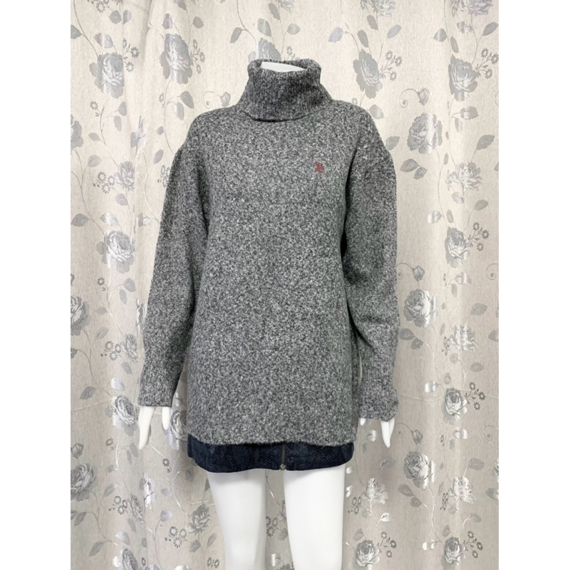 (SWY406)  เสื้อสเวตเตอร์ไหมพรม คอเต่า สภาพดี แบรนด์ US POLO ASSN. ไซส์ LL อก 43/44”  ⭐️มือสองค่ะ⭐️