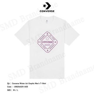 Converse เสื้อยืดคอกลมผู้ชาย รุ่น Converse Winter Art Graphi…