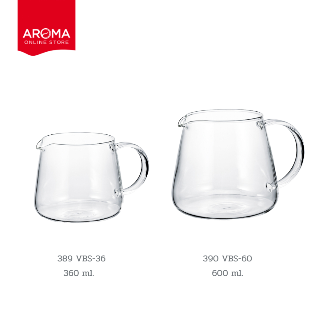 Hario เซิร์ฟเวอร์ แก้ว V60 Barista Server 360 (VBS-306/389) (VBS-60 / 390)