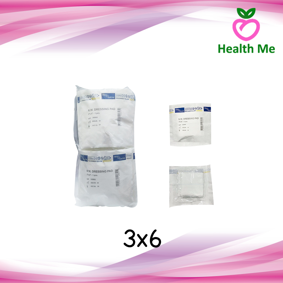 THAI GAUZE TOP DRESSING ผ้าก๊อซ สำหรับทำแผล ชุดทำแผล ผ้าก็อซปิดแผล [ แพ็ค 10 ชิ้น ]