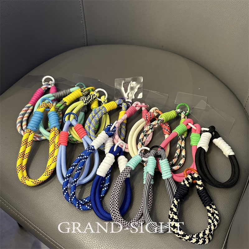 ทอข้อมือเชือกคล้องโทรศัพท์มือถือ โซ่โทรศัพท์มือถือป้องกันการสูญหาย สายคล้อง Baby three เชือกคล้องโทรศัพท์มือถือ