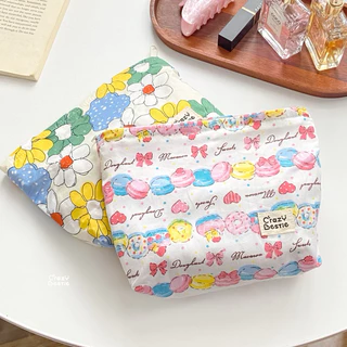 กระเป๋าผ้าใส่เครื่องสำอางลายน่ารัก🍒(CB09)
