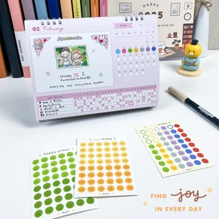 สติกเกอร์ Emoji Sticker 😀 ไอคอนน่ารัก สติ๊กเกอร์ แต่งแพลนเนอร์ ของแถม ของจีบลูกค้า mimisplan