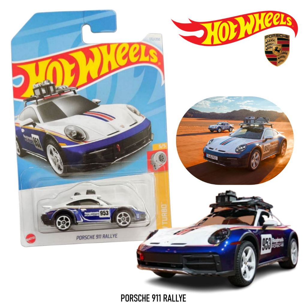 HOT WHEELS : PORSCHE 911 RALLYE โมเดลรถเหล็ก hotwheels ลิขสิทธิ์แท้ AAC6 รถของเล่น