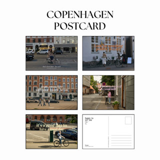 (พร้อมส่ง) โปสการ์ดตกแต่ง Copenhagen Postcard โปสการ์ดแต่งผน…