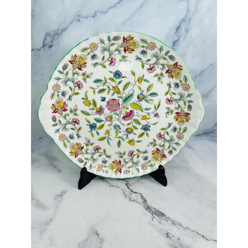 จานขอบเขียว 2 หู MINTON MADE IN ENGLAND(Z:MIN)