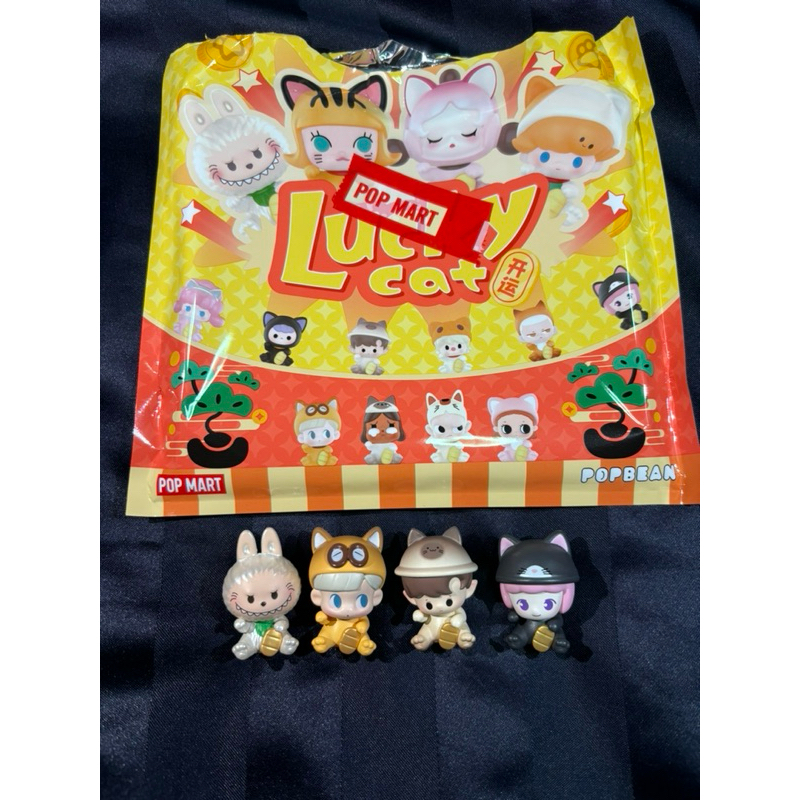 (พร้อมส่ง🇹🇭)Pop mart lucky cat pop bean