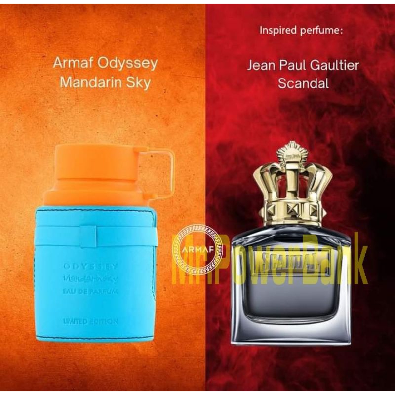 Armaf Odyssey Mandarin Sky Limited Edition (โคลนกลิ่นJean Paul Gaultier Scandal Pour Homme)2ML. 5ML. 10ML.น้ำหอมแท้100%