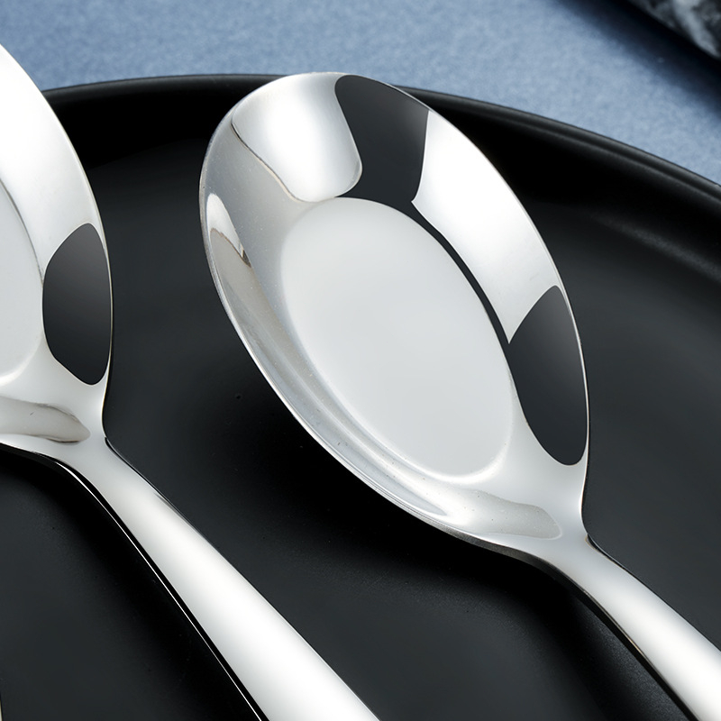 COZII ช้อนเกาหลี ช้อนกลาง ช้อนสแตนเลส ช้อนซุป ช้อน มี 3 ขนาดให้เลือก น้ำหนักพอดี สวยงาม - 4