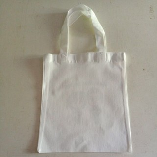 กระเป๋าผ้าดิบสีขาวขนาด7×8นิ้วกระเป๋าเปล่าถุงผ้า