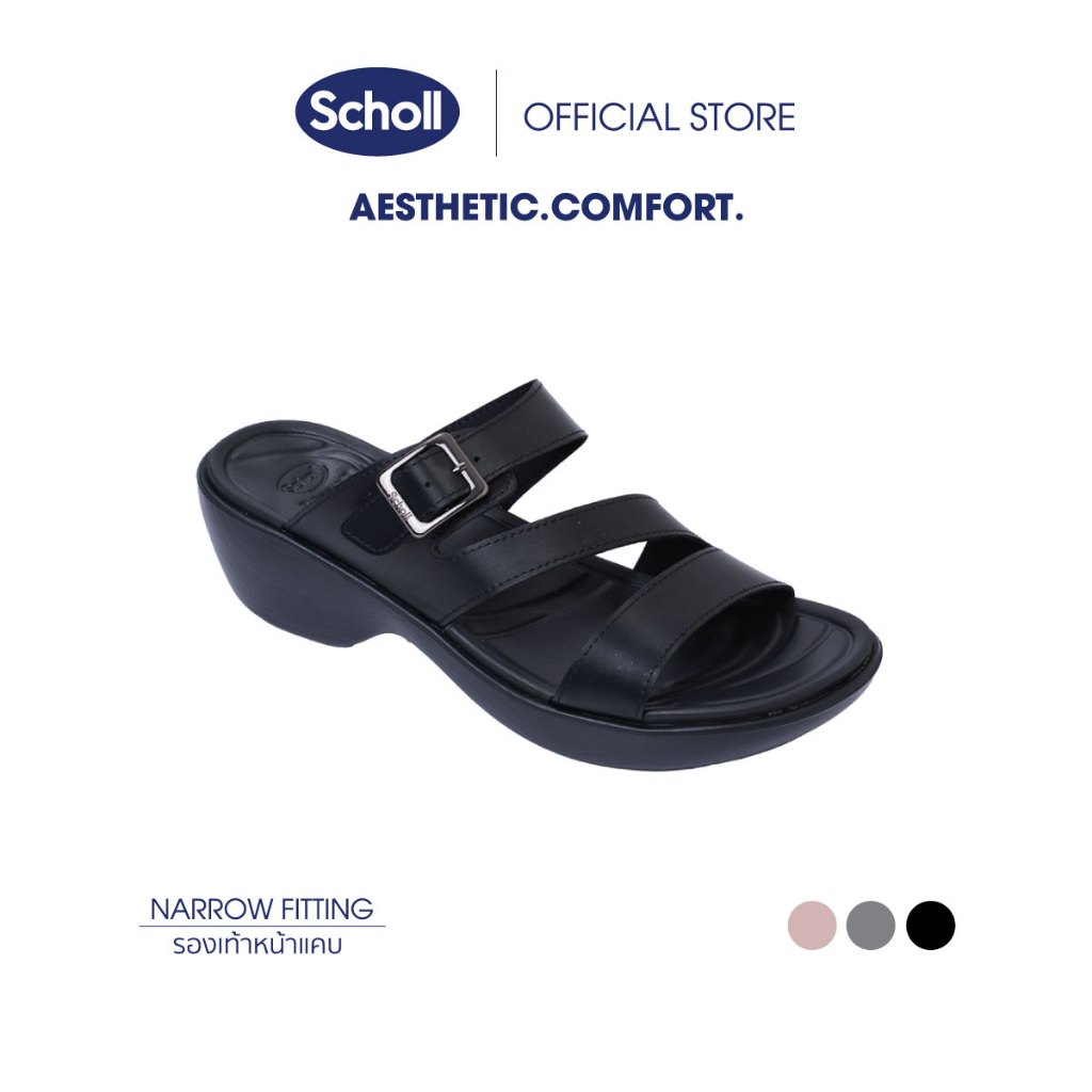 Scholl รองเท้าแตะแบบสวมสกอลล์-ริต้า Rita สำหรับสตรี ด้วยเทคโนโลยี ไบโอปรินท์ (Bioprint)
