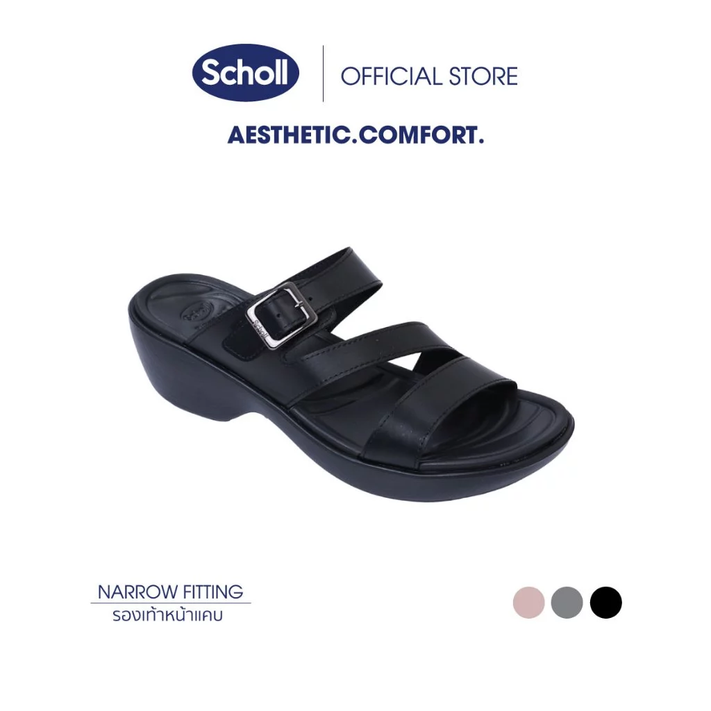 Scholl รองเท้าแตะแบบสวมสกอลล์-ริต้า Rita สำหรับสตรี ด้วยเทคโนโลยี ไบโอปรินท์ (Bioprint)