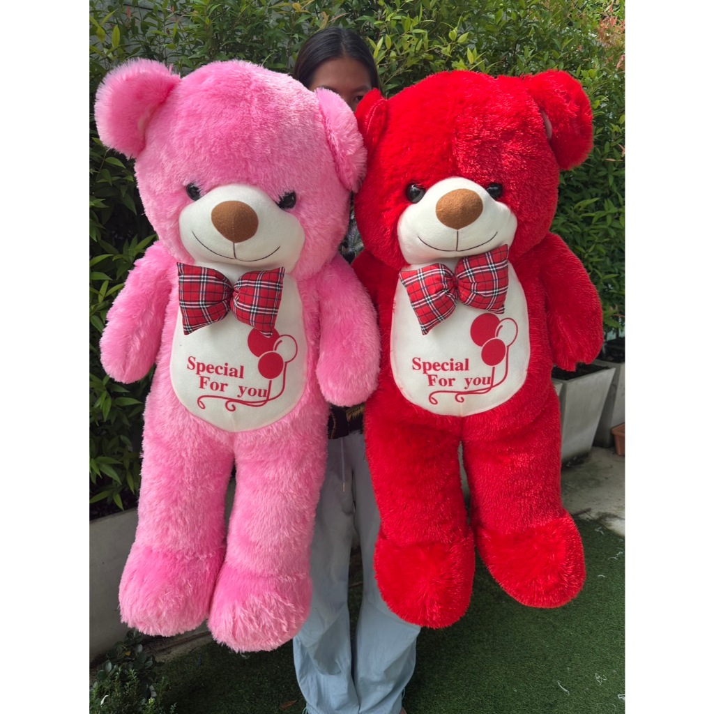 ตุ๊กตาหมีขนปุยclovershop999 ตัวใหญ่90-100เซนต์ ให้เป็นของขวัญรับปริญญา วันเกิดได้เลยค่ะ