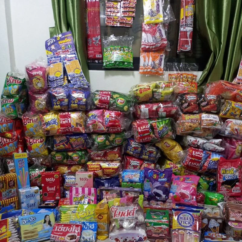รวมขนม 60ชิ้น คละรส อร่อยไม่ซ้ำ บรรจุ60ชิ้น