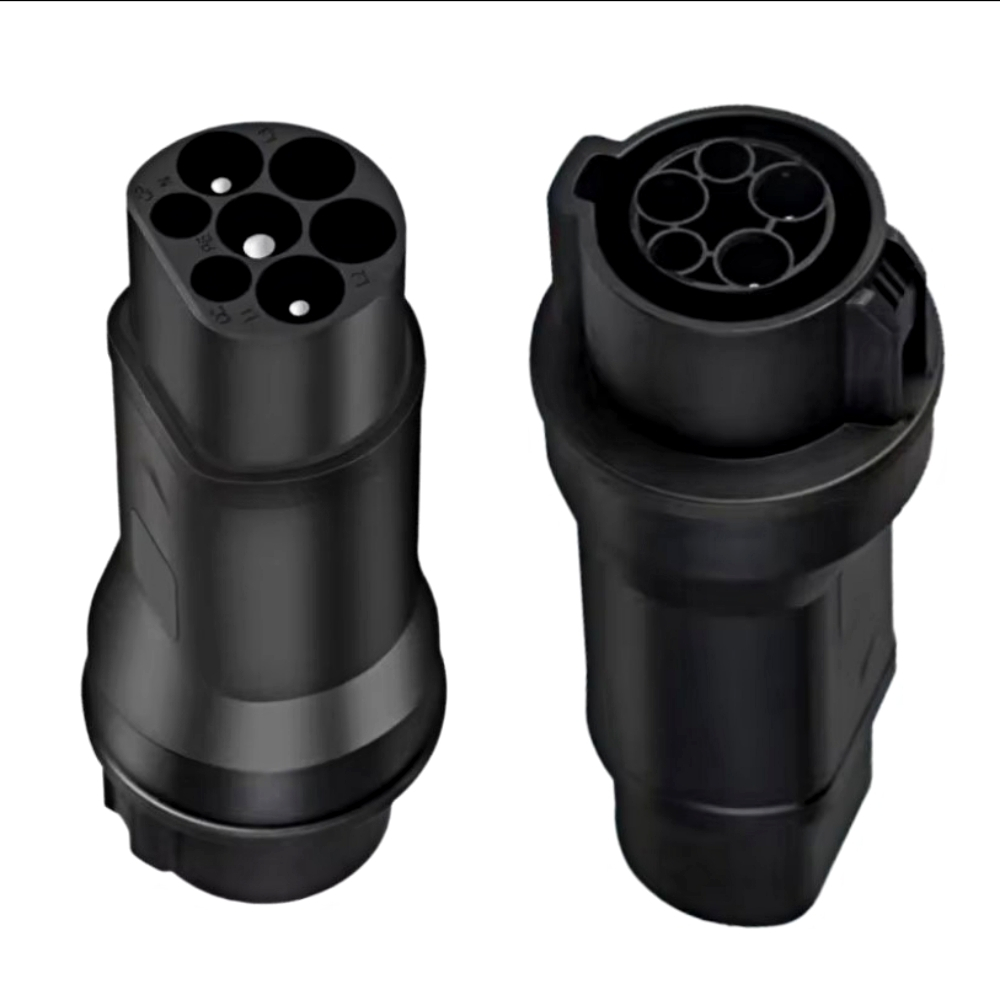 รถยนต์ไฟฟ้า EV อะแดปเตอร์ 16A 32A J1772 to GBT หัวแปลง Type1เป็น Type2 ปลั๊ก EV อะแดปเตอร์, ไฟฟ้ารถย