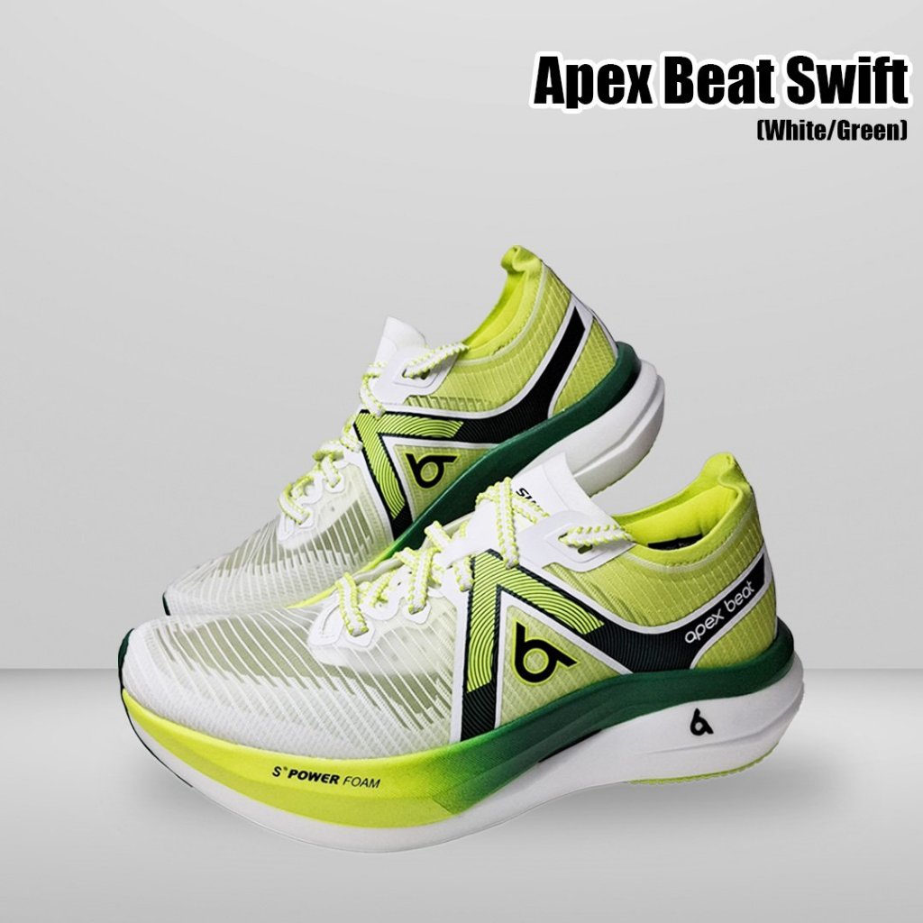 รองเท้าวิ่ง รุ่น Apex Beat Swift (White/Green)