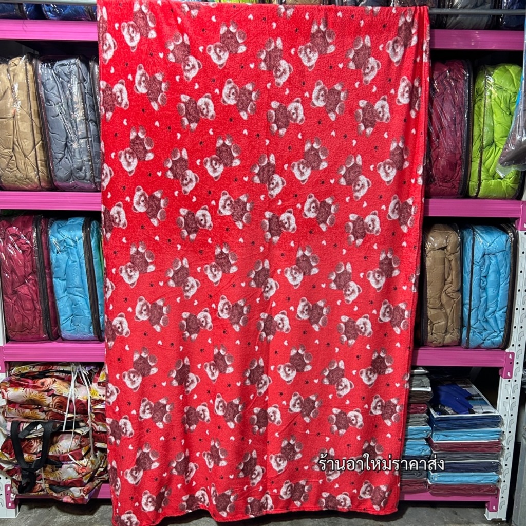 ผ้าห่มนาโน4ฟุตลายการ์ตูนน่ารักๆ120×200cm สินค้าคละสีคละลายสินค้ามีพร้อมส่งจ้า - รูปที่ 3