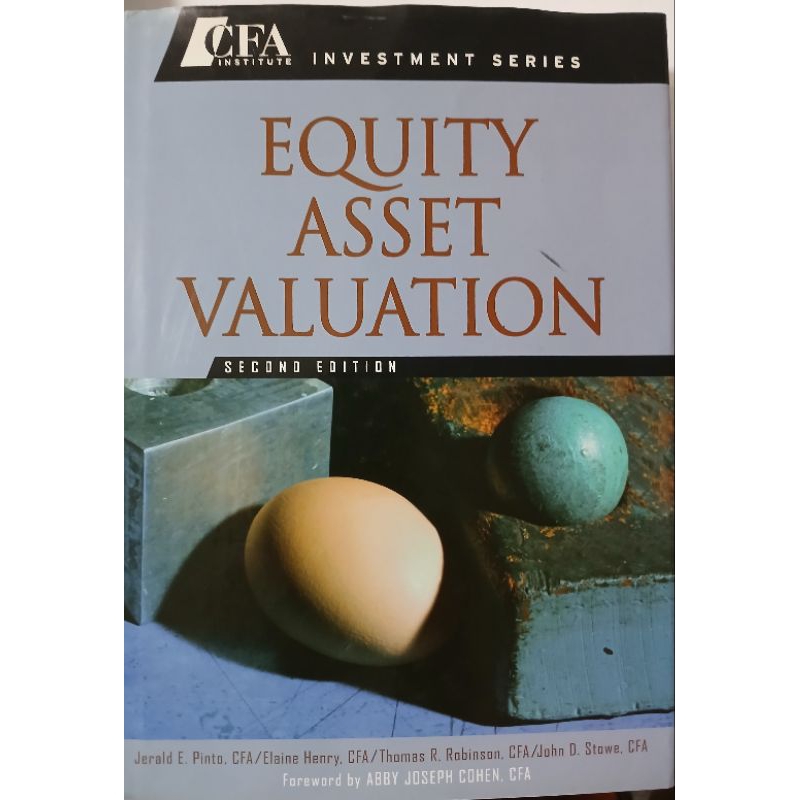 CFA , Equity asset  valuation   (ปกแข็ง) ไร้เขียน,ไร้ไฮไลท์   น่าสะสมครับ