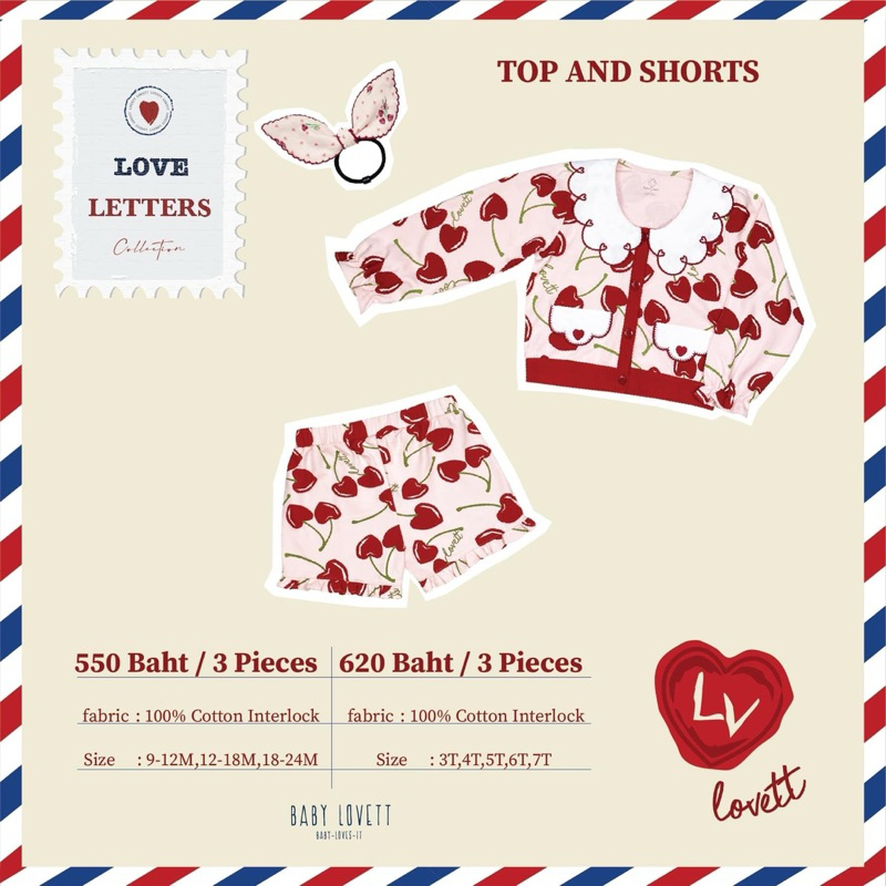 babylovett 9-12M love letters