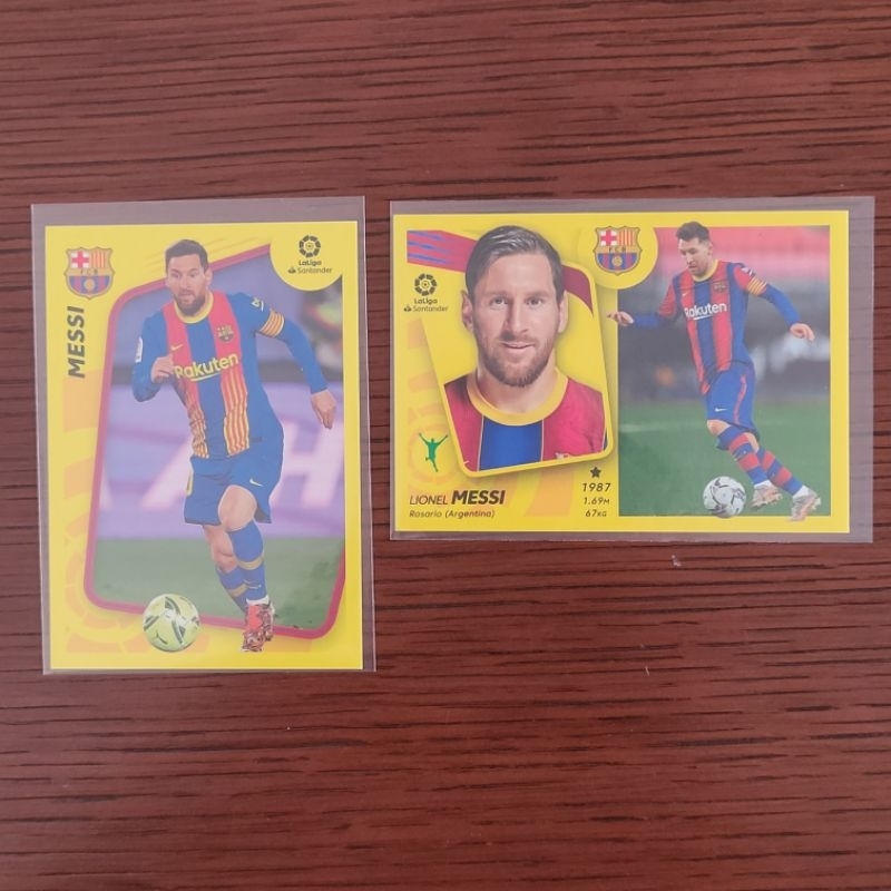 Messi Stickers สติกเกอร์เมสซี่ Panini ESTE 21/22 รวม 2 ใบ