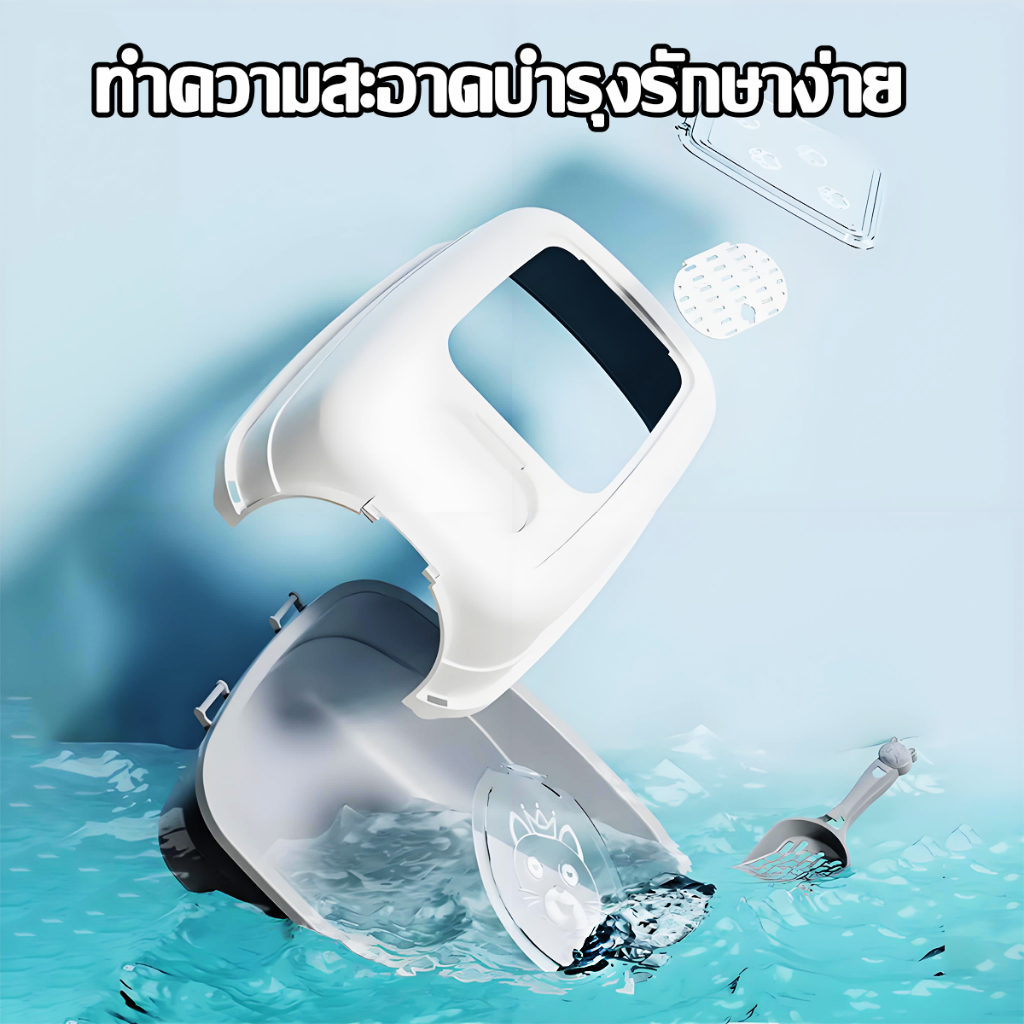 100 วันไม่ตักขี้ก็ไม่เหม็น ห้องน้ำแมว ห้องน้ำแมวใหญ่ ห้องน้ำแมวโดม กระบะทราย กระบะทรายแมว กระบะทรายแมวโดม  ถาดทรายแมว ราคา ถูกที่สุด ดีลบีเคเค แกลเลอรีภาพที่ 9