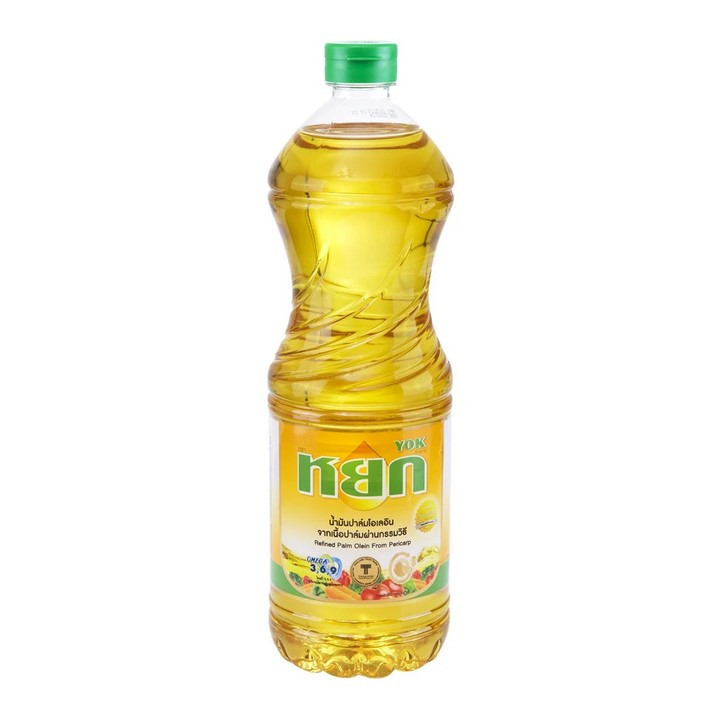 [ส่งฟรี] น้ำมันพืชหยก น้ำมันปาล์มหยก 5 ขวด ขวดละ 1 ลิตร