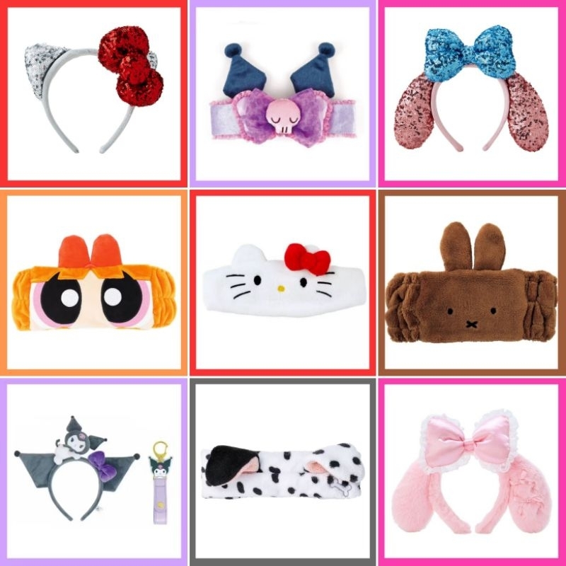 💚 แท้ 100% ผ้าคาดผม Sanrio headband ❤️ ของขวัญวันเกิด ของขวัญปีใหม่ ที่คาดผม Miffy Powerpuff Girls ค