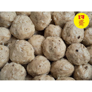 ลุกชิ้นเอ็นเจ 500g ลูกชิ้นทำจากบุกแท้ไร้แป้ง เนื้อนุ่มเด้งไม…