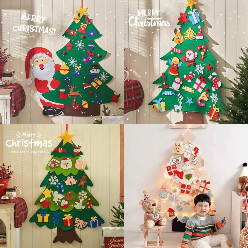 ร้านไทย มีส่งด่วน🎄ต้นคริสมาสต์ DIY ตกแต้งต้นคริสมาสต์ด้วยตัวเอง christmas ฟรี ไฟLED1ชุด