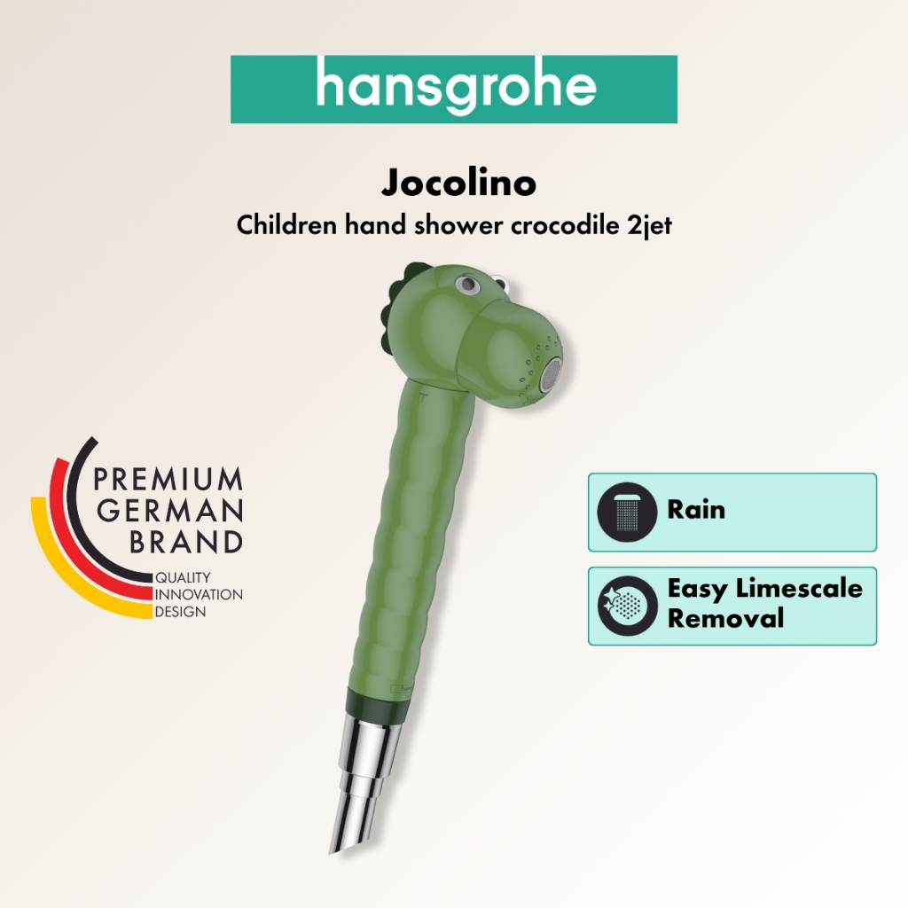 Hansgrohe Jocolino ฝักบัวมือสำหรับเด็ก รูปจระเข้ 2 โหมดน้ำ รุ่น HG28788570