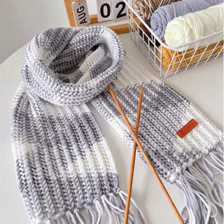 ไหมพรมคอตตอนนม ขนาด100กรัม 8ply milk cotton yarn เนื้อนุ่ม สีพาสเทล ถักง่าย พร้อมส่งจากไทย