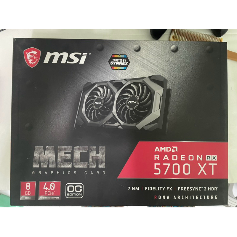 การ์ดจอ msi RX 5700 XT มือสอง สภาพดี