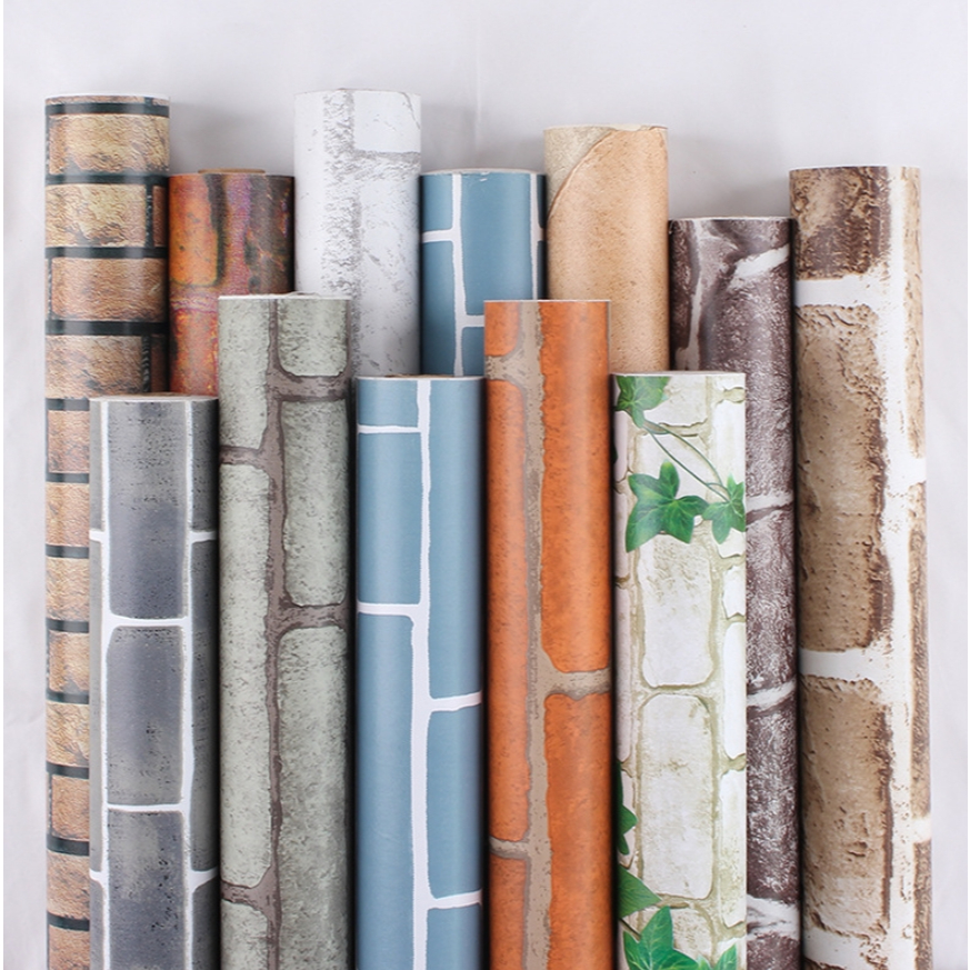 ลดล้างสต็อก วอลเปเปอร์ติดผนัง วอเปเปอร์มีลาย ขนาด 45x1000cm. YF-1467