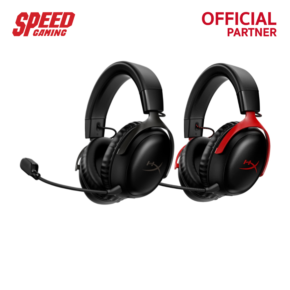 HyperX Cloud III Wireless HEADSET (หูฟัง) BLACK / RED / By Speed Gaming