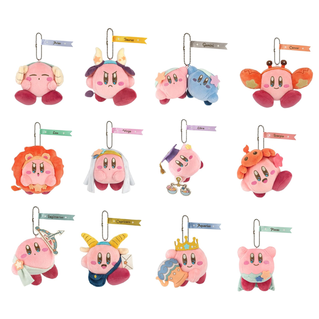 [Direct from Japan] Kirby Super Star Plush Key Chain Horoscope Collection apan NEW