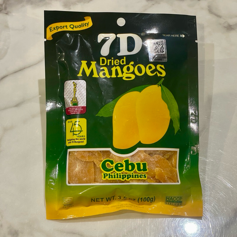 (พร้อมส่ง) มะม่วงอบแห้ง 7D ฟิลิปปินส์ 🇵🇭 100g. 7D dried mango Expiry Date :  26AUG2026