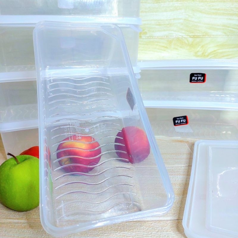 the Box 1,650ml  กล่องพลาสติกใสขุ่น- ฝานิ่ม(11×24×7.5cm)food grade จัดระเบียบสิ่งของ ดีคงทน พร้อมส่ง - รูปที่ 3