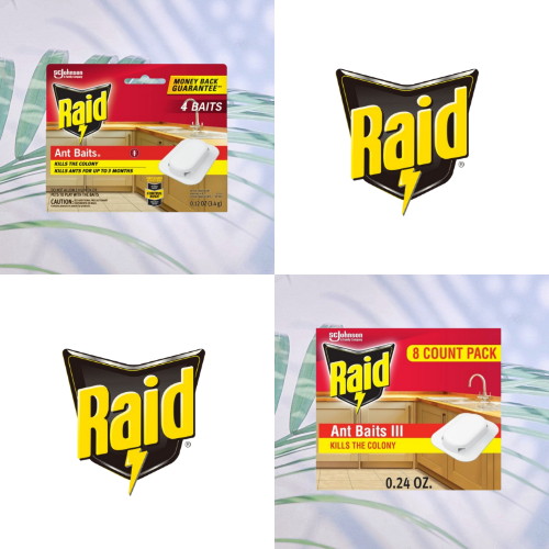 (Raid®) Ant Baits Killer the Colony 4 Or 8 Count ผลิตภัณฑ์กำจัดมด ไล่มด สำหรับใช้ในครัวเรือน