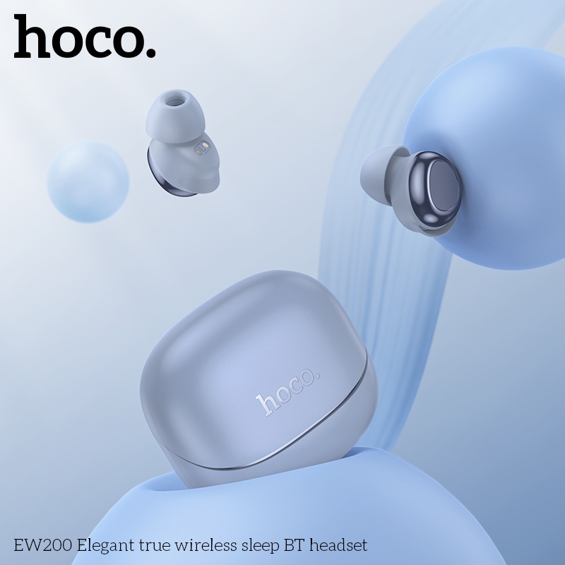 HOCO EW200 หูฟังไร้สาย TWS สำหรับใส่นอน ไม่เจ็บหู กันน้ำ IPX4 ใช้ได้ต่อเนื่อง 4 ชม. บลูทูธ 5.4 hc3