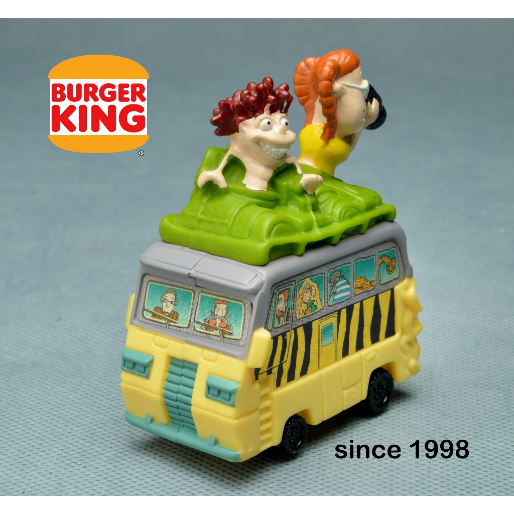 No.144 ของเล่น Fast Food Toy ของ Burger King 1998 ชุด Rugrat Safari Bus จาก Rugrat Cartoon