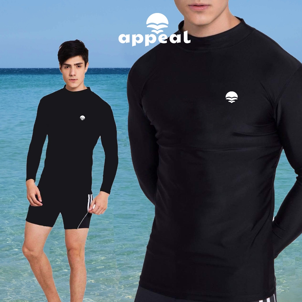☀️APPEAL🌊  Everyday Rashguard เสื้อว่ายน้ำแรชการ์ดคุณผู้ชาย กันUV รุ่นใหม่ AP14650