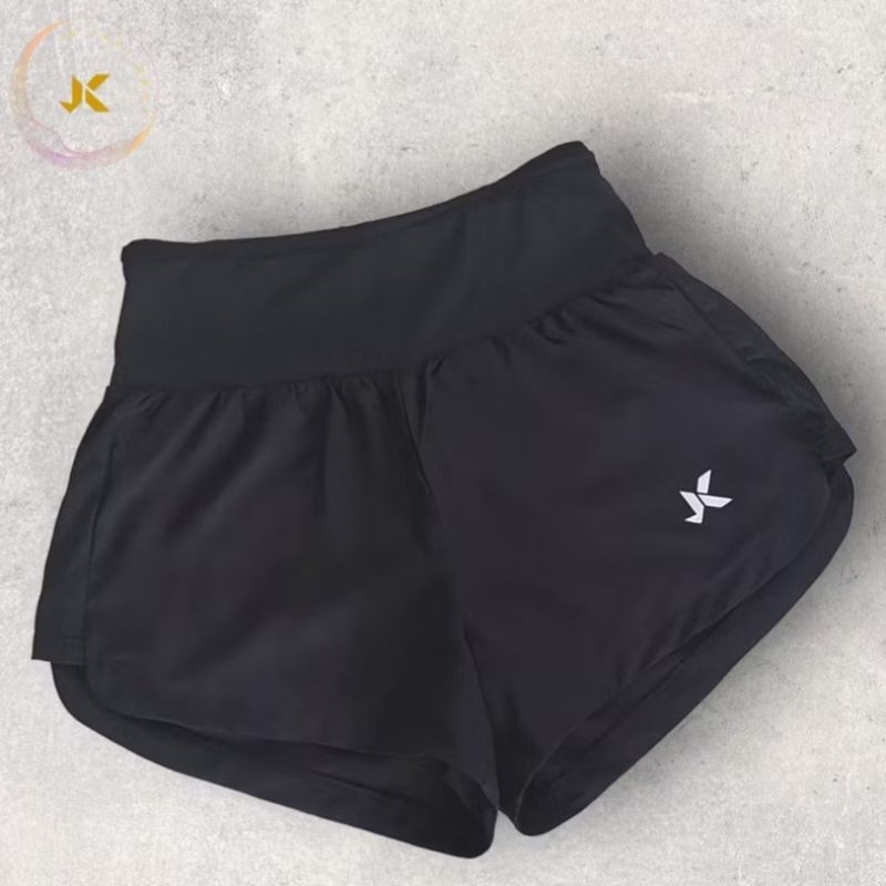 มือสอง กางเกงวิ่งเทรลขาสั้น สีดำ ป้าย JK Sport ไซส์ S