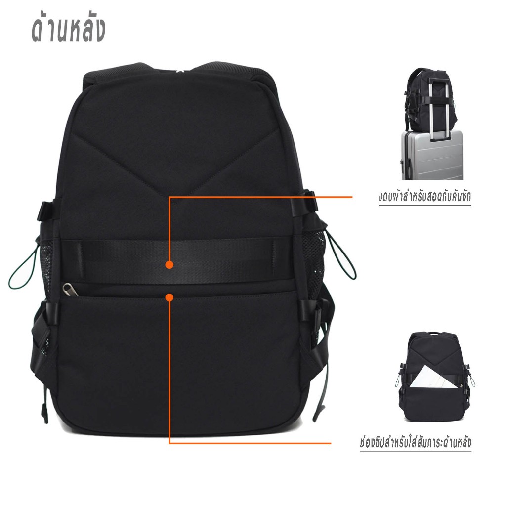 HQ LUGGAGE กระเป๋าเป้ โน้ตบุ๊ค รุ่น 3324