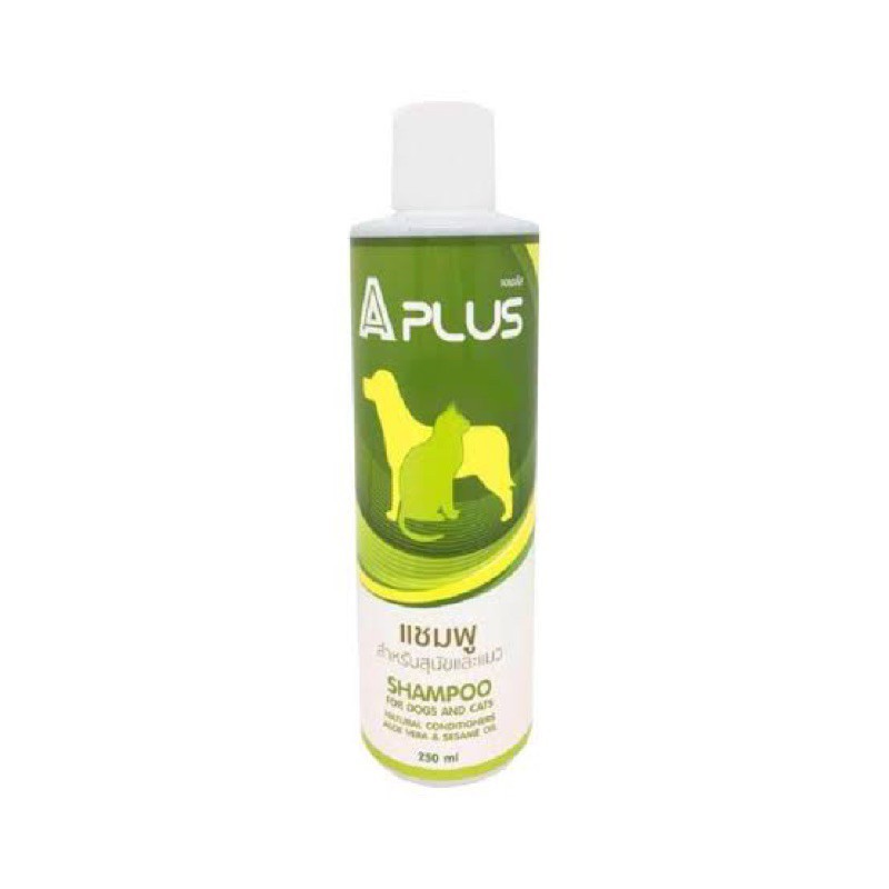 APlus shampoo 250 ml เอพลัส แชมพูสำหรับสุนัขและแมว ขนาด 250 มล.(คือ Acoxidine Plus เปลี่ยนขวดใหม่)