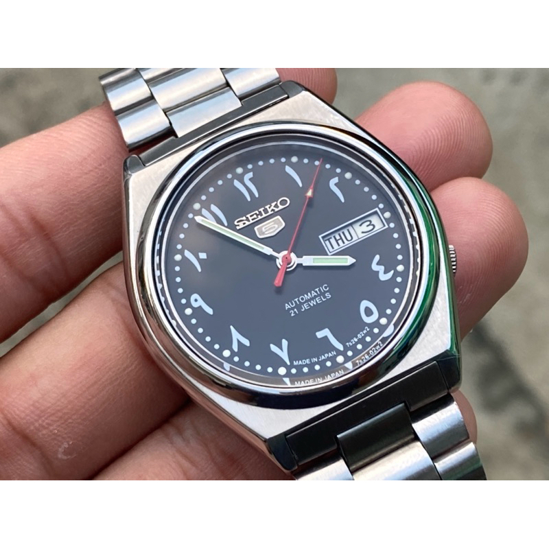 Seiko 5 automatic 7S26 Arabic dial นาฬิกาตัวเลขอาหรับแท้มือสอง
